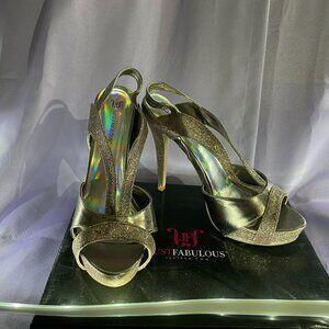 Sukie - Antique Gold - Multi-Color Glitter - Size 11